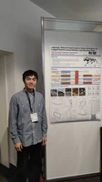 In einer Posterpräsentation stellte der Doktorand seine aktuelle Forschung vor
