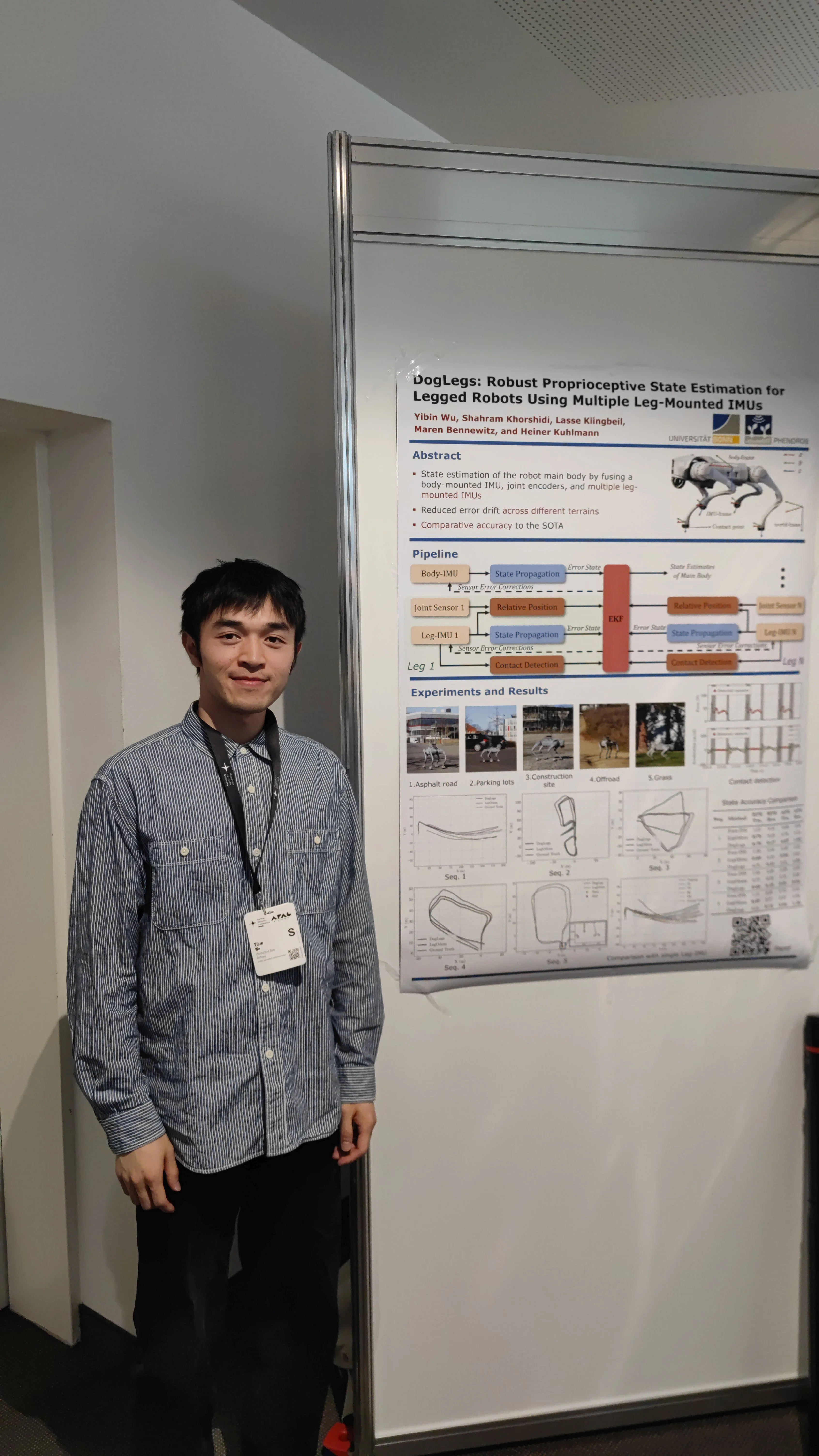 In einer Posterpräsentation stellte der Doktorand seine aktuelle Forschung vor