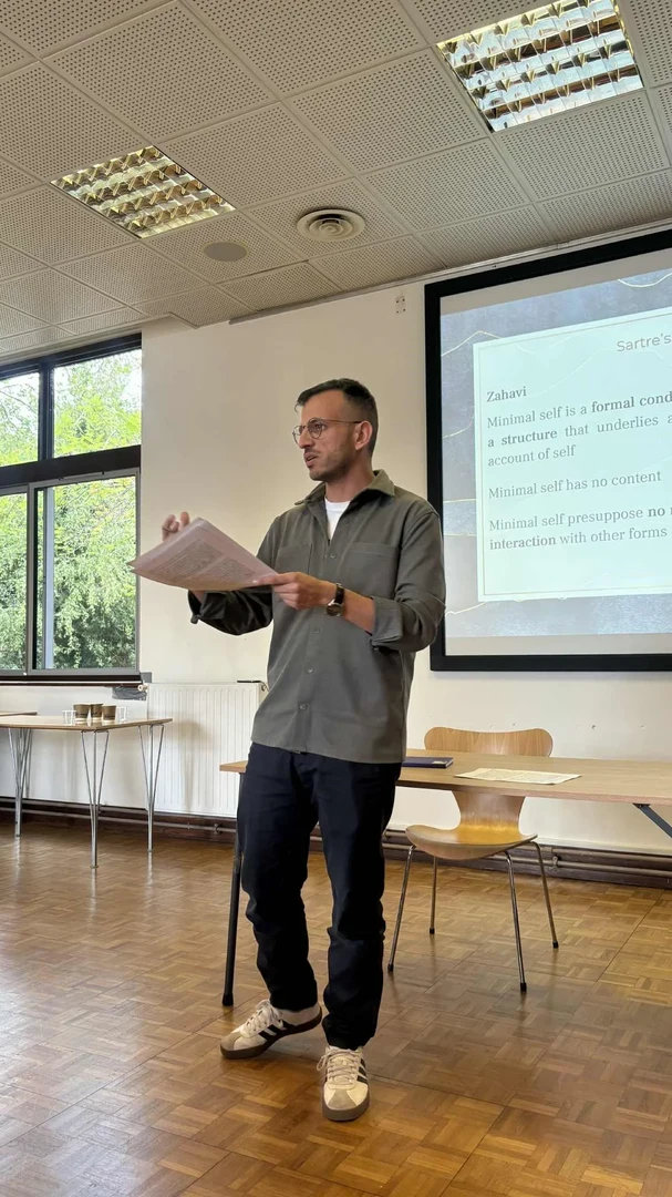 Christos Kalpakidis bei der UK Sartre Society Conference