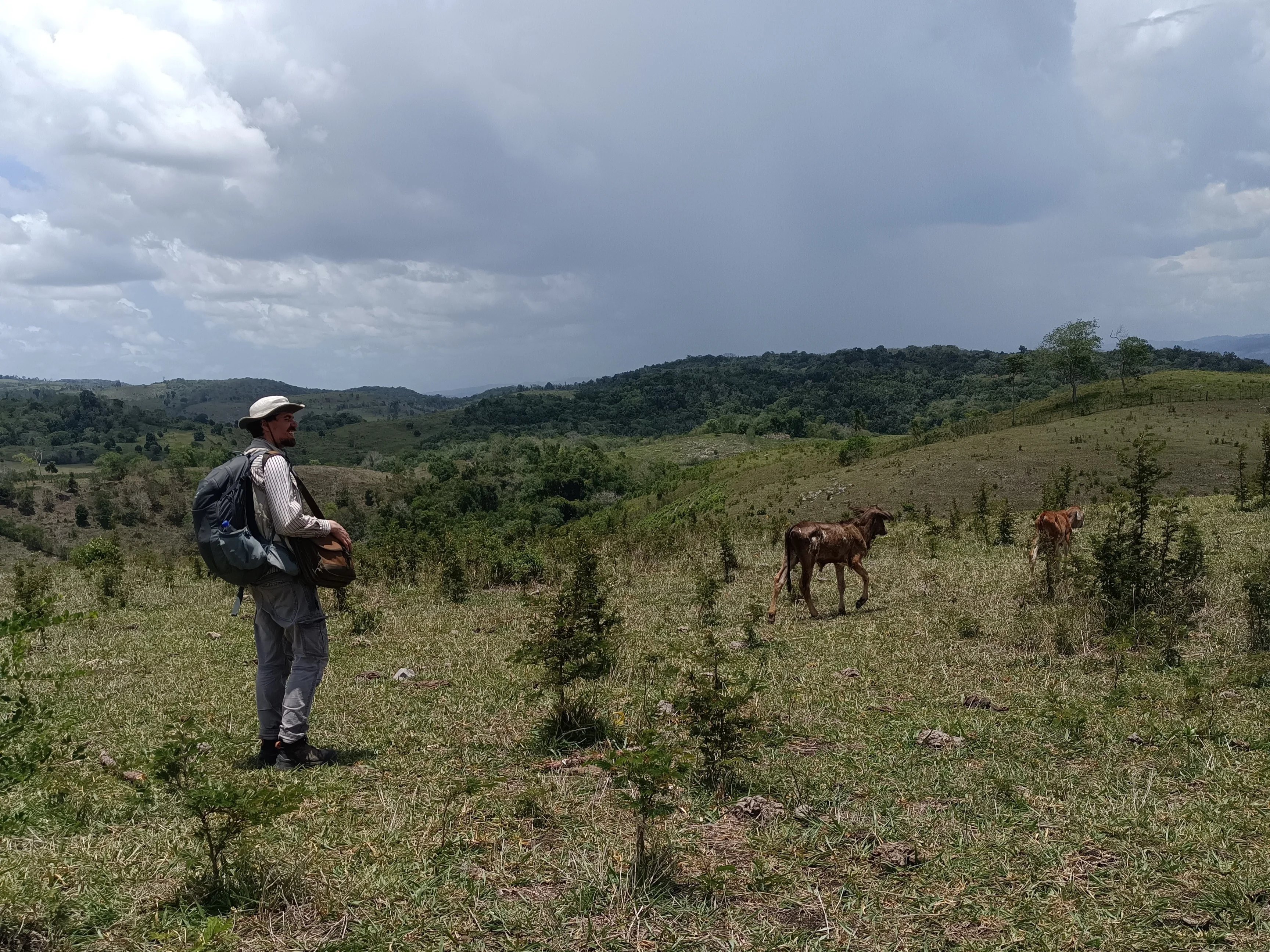 Paul Graf in den Viehweiden der Westperipherie von Tzikin Tzakan